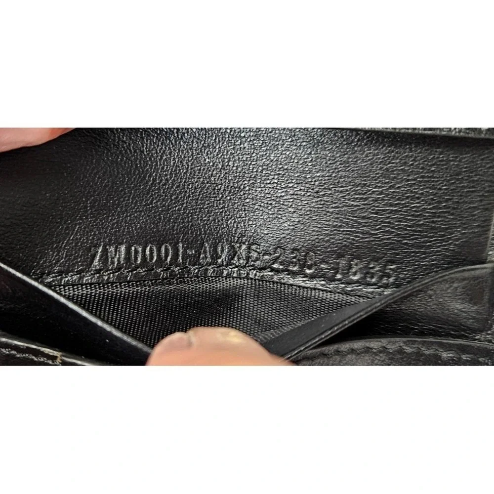 Fendi‎ Mens Zucca FF Monogram Bifold Wallet Yellow Stripe Black